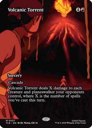 Volcanic Torrent (Borderless)  [Avatar: The Last Airbender: Eternal-Legal] Foil