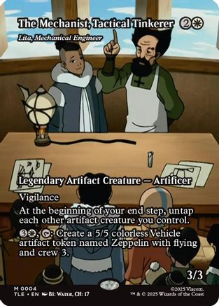 The Mechanist, Tactical Tinkerer - Lita, Mechanical Engineer (Borderless)  [Avatar: The Last Airbender: Eternal-Legal] Foil