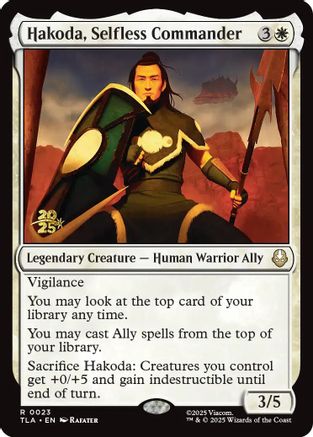 Hakoda, Selfless Commander  [Prerelease Cards] Foil