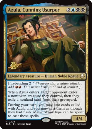 Azula, Cunning Usurper  [Prerelease Cards] Foil