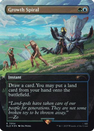 Growth Spiral (7054) (Rainbow Foil)  [Secret Lair Drop Series] Foil