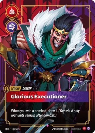 Draven - Glorious Executioner (185/221) - Riftbound - [Spiritforged] Foil