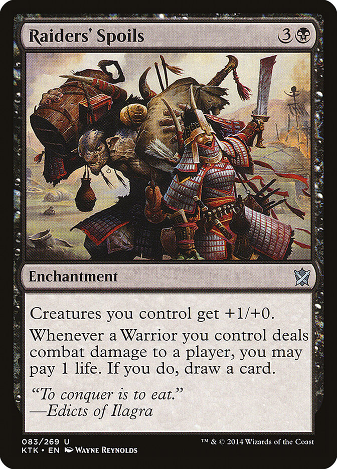 Raiders' Spoils [Khans of Tarkir] Foil