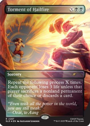 Torment of Hailfire (2287) (Rainbow Foil)  [Secret Lair Drop Series] Foil