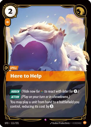 Here to Help (111/221) - Riftbound - [Spiritforged] Foil