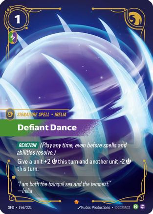 Defiant Dance (196/221) - Riftbound - [Spiritforged] Foil