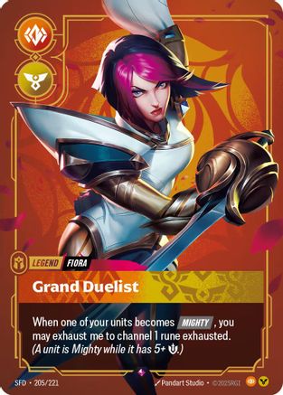 Fiora - Grand Duelist (205/221) - Riftbound - [Spiritforged] Foil