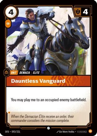 Dauntless Vanguard (093/221) - Riftbound - [Spiritforged] Foil