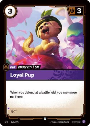 Loyal Pup (126/221) - Riftbound - [Spiritforged] Foil
