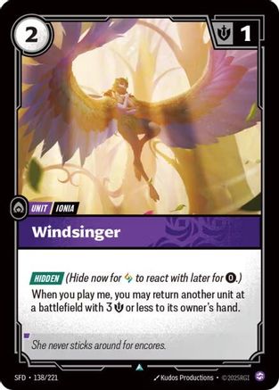 Windsinger (138/221) - Riftbound - [Spiritforged] Foil