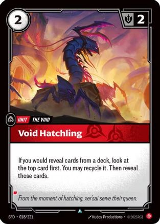 Void Hatchling (018/221) - Riftbound - [Spiritforged]