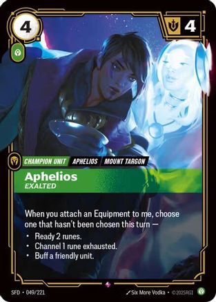 Aphelios - Exalted (049/221) - [Spiritforged] Foil