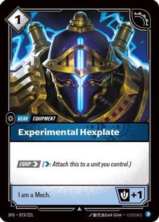 Experimental Hexplate (073/221) - Riftbound - [Spiritforged] Foil