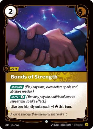 Bonds of Strength (151/221) - Riftbound - [Spiritforged] Foil