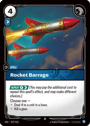 Rocket Barrage (077/221) - Riftbound - [Spiritforged]