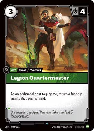 Legion Quartermaster (044/221) - Riftbound - [Spiritforged] Foil