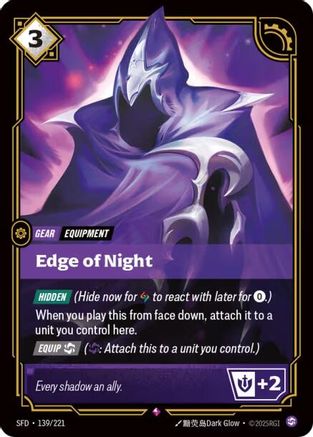 Edge of Night (139/221) - Riftbound - [Spiritforged] Foil