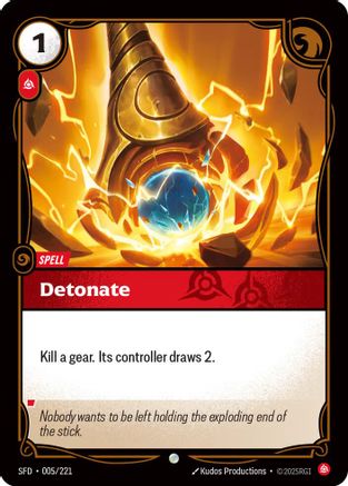 Detonate (005/221) - Riftbound - [Spiritforged]