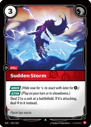 Sudden Storm (017/221) - Riftbound - [Spiritforged]