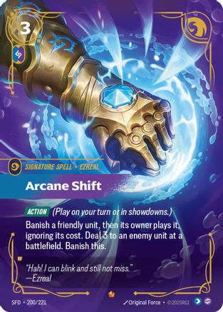 Arcane Shift (200/221) - Riftbound - [Spiritforged] Foil