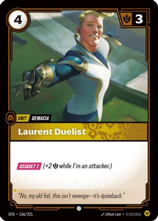 Laurent Duelist (156/221) - Riftbound - [Spiritforged] Foil