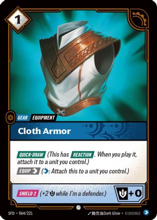 Cloth Armor (064/221) - Riftbound - [Spiritforged] Foil