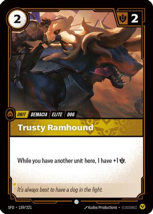 Trusty Ramhound (159/221) - Riftbound - [Spiritforged]