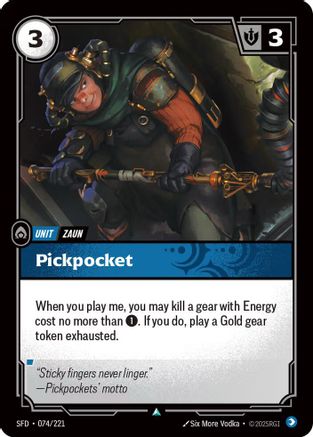 Pickpocket (074/221) - Riftbound - [Spiritforged] Foil