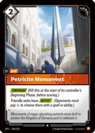 Petricite Monument (104/221) - Riftbound - [Spiritforged] Foil