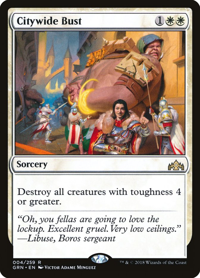 Citywide Bust [Guilds of Ravnica] Foil
