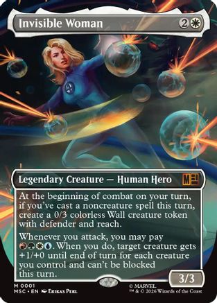 Invisible Woman (Borderless)  [Commander: Marvel Super Heroes] Foil