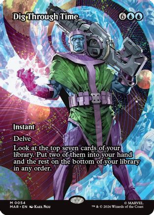 Dig Through Time (Borderless)  [Marvel Universe Eternal-Legal] Foil