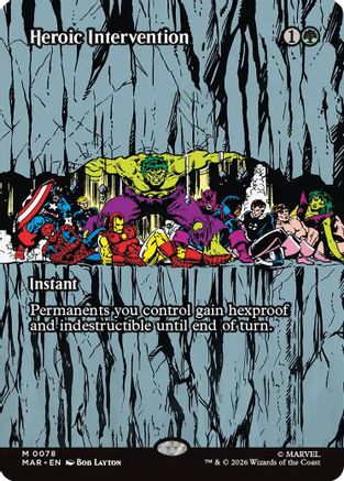 Heroic Intervention (0078) (Borderless)  [Marvel Universe Eternal-Legal]