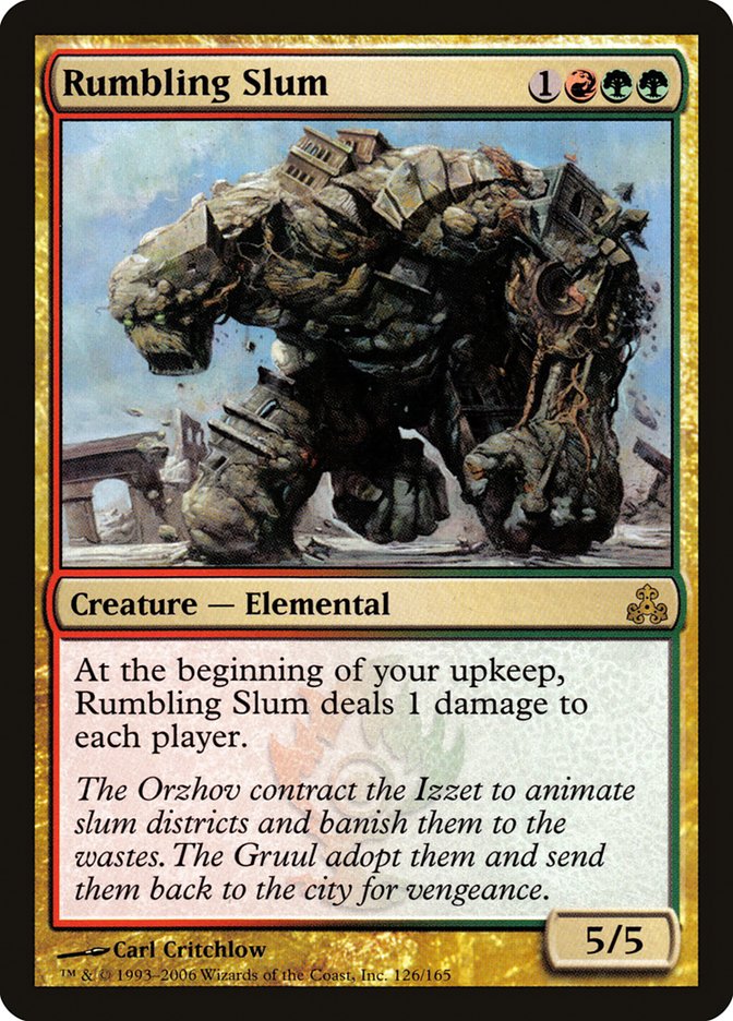Rumbling Slum [Guildpact] Foil