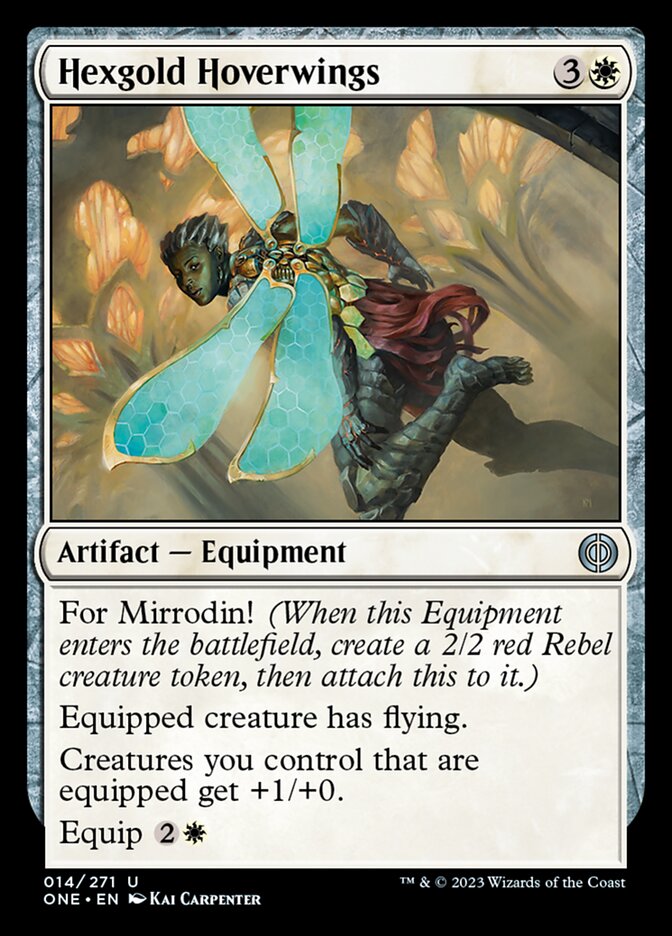 Hexgold Hoverwings [Phyrexia: All Will Be One] Foil