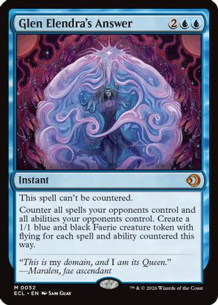 Glen Elendra's Answer  [Lorwyn Eclipsed] Foil
