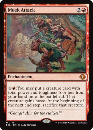 Meek Attack  [Lorwyn Eclipsed]