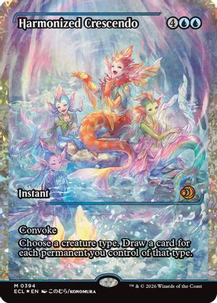 Harmonized Crescendo (0394) (Showcase) (Fracture Foil)  [Lorwyn Eclipsed] Foil