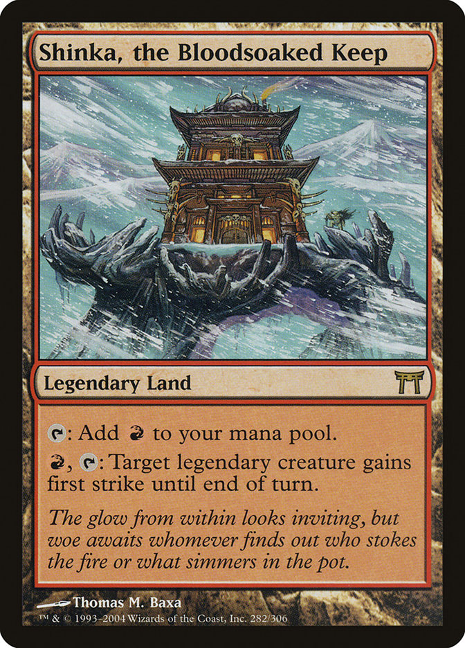 Shinka, the Bloodsoaked Keep [Champions of Kamigawa] Foil