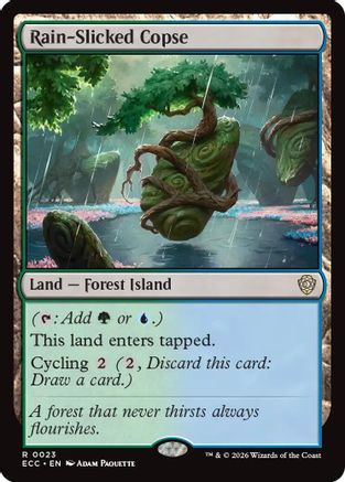 Rain-Slicked Copse  [Commander: Lorwyn Eclipsed]
