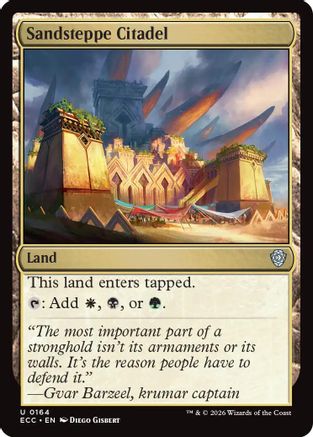 Sandsteppe Citadel  [Commander: Lorwyn Eclipsed]