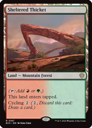 Sheltered Thicket  [Commander: Lorwyn Eclipsed]