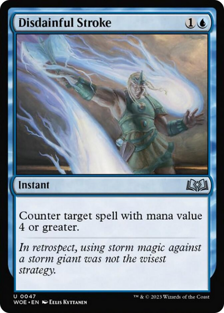 Disdainful Stroke [Wilds of Eldraine] Foil