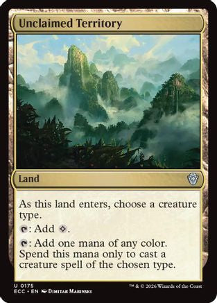 Unclaimed Territory  [Commander: Lorwyn Eclipsed]