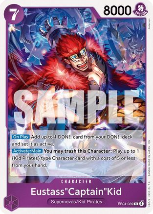 Eustass"Captain"Kid - EB04-039 (EB04-039) - [The Azure Sea's Seven] Foil