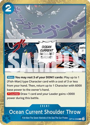 Ocean Current Shoulder Throw (OP14-058) - [The Azure Sea's Seven] Foil