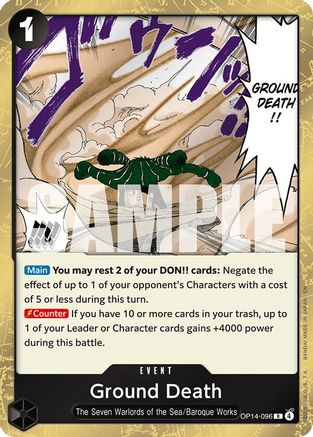 Ground Death (OP14-096) - [The Azure Sea's Seven] Foil