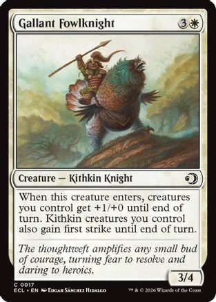 Gallant Fowlknight  [Lorwyn Eclipsed] Foil