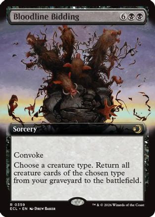 Bloodline Bidding (Extended Art)  [Lorwyn Eclipsed]