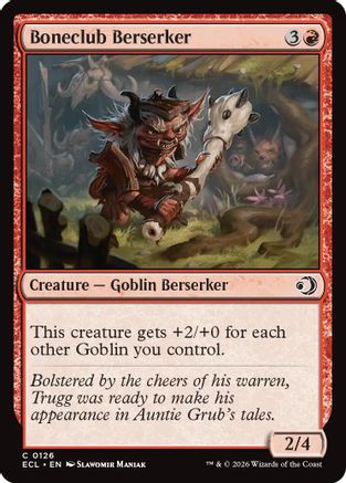 Boneclub Berserker  [Lorwyn Eclipsed]